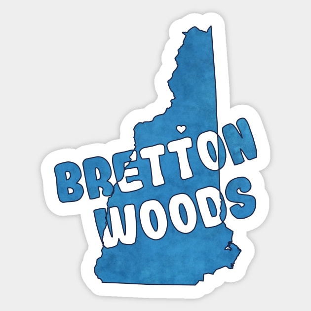 Bretton Woods in New Hampshire Sticker by ChasingGnarnia